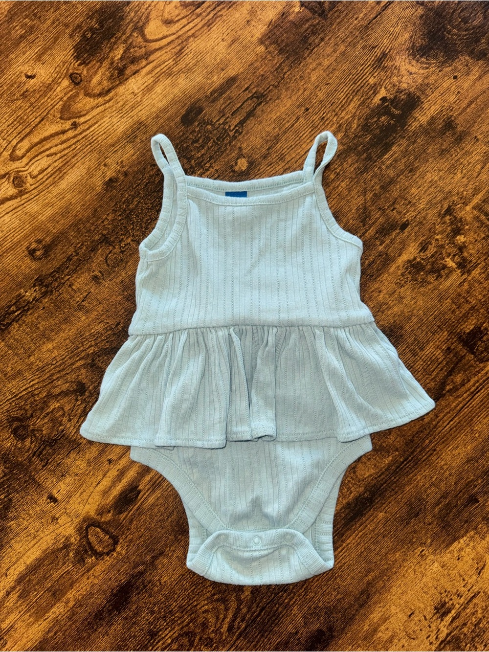 Baby Ribbed Peplum Onesie